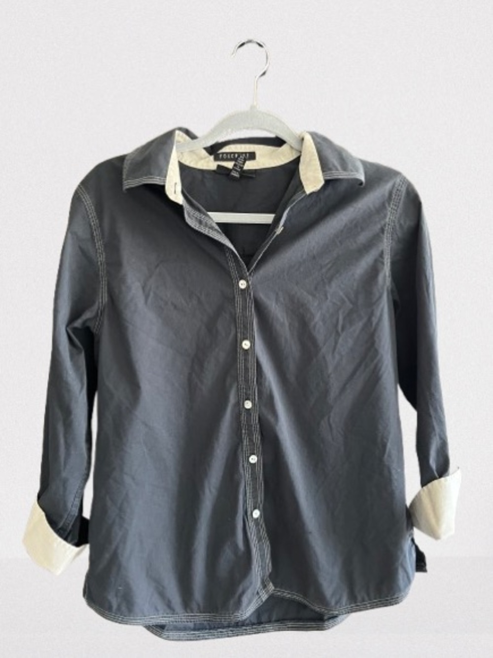 Foxcroft Women’s Black Button-Down Shirt